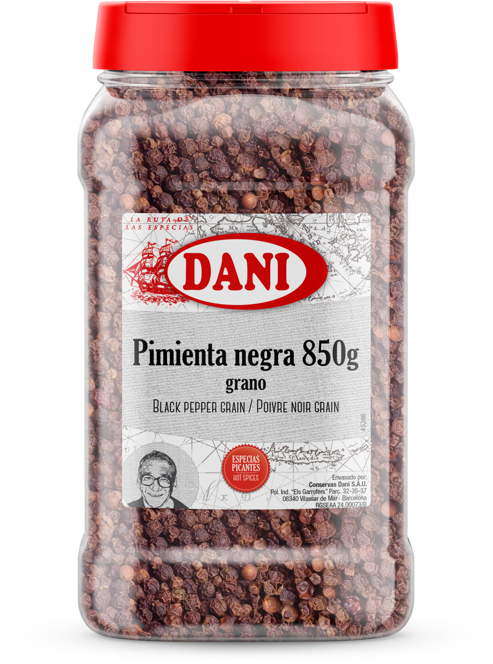 Black Pepper Grain 850G Dani