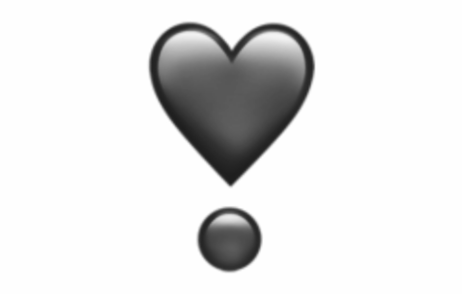 Heart Emojis Emoji Grey Love Heart Emoji Png