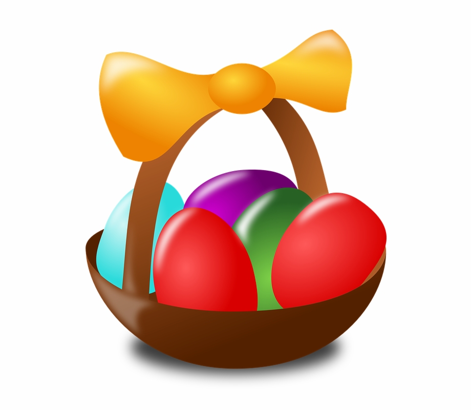 Easter Eggs Easter Basket Eggs Holidays Ribbon Easter