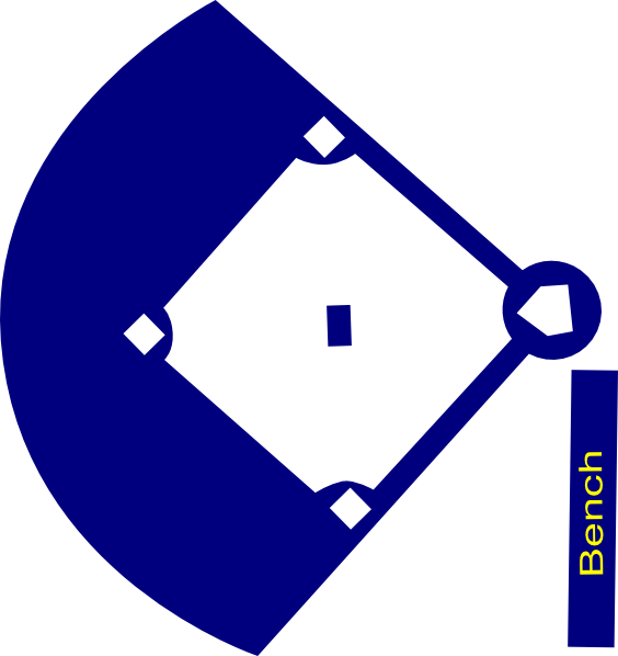Navy Softball Cliparts Silhouette Baseball Diamond Svg