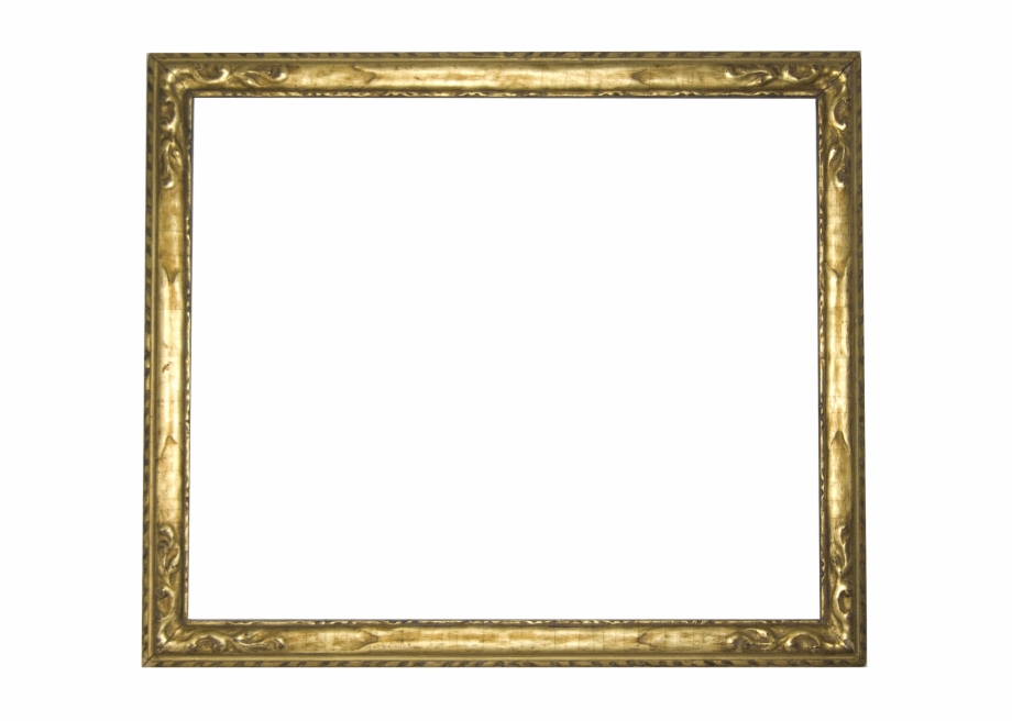 vintage gold frame transparent
