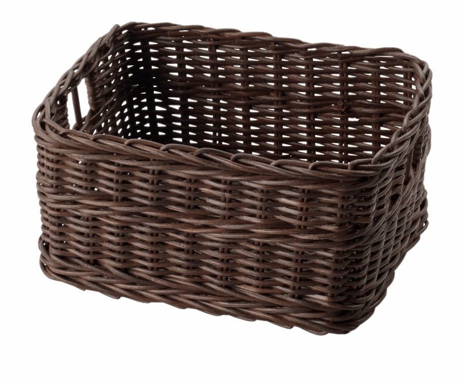 Dark Brown Ikea Basket Transparent Background Wicker Basket