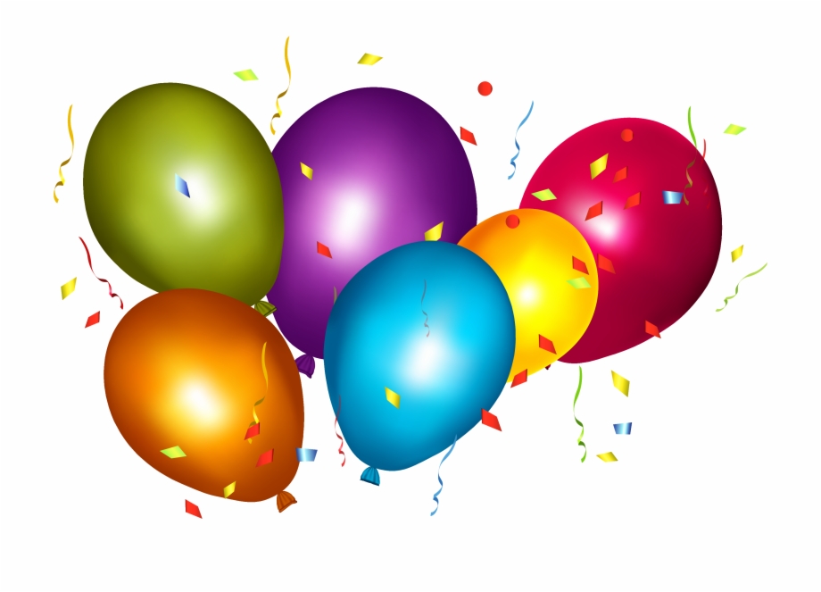 Free Balloons And Confetti Png, Download Free Balloons And Confetti Png