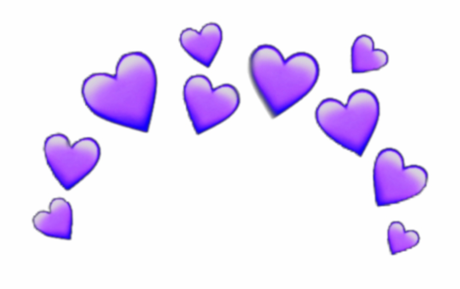 Purple Heart Emoji Transparent Transparent Background Purple Heart