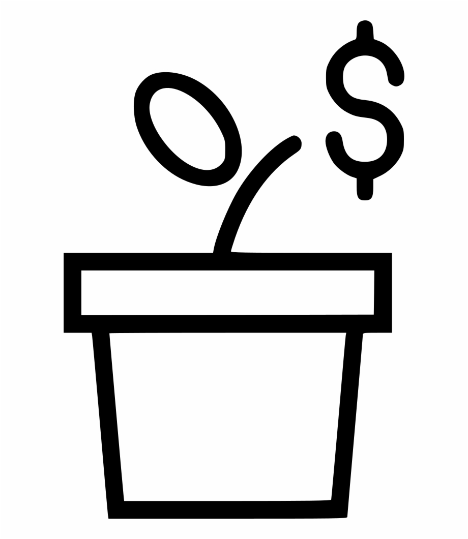 Plant Flower Pot Dollar Comments Milkshake Cup Png