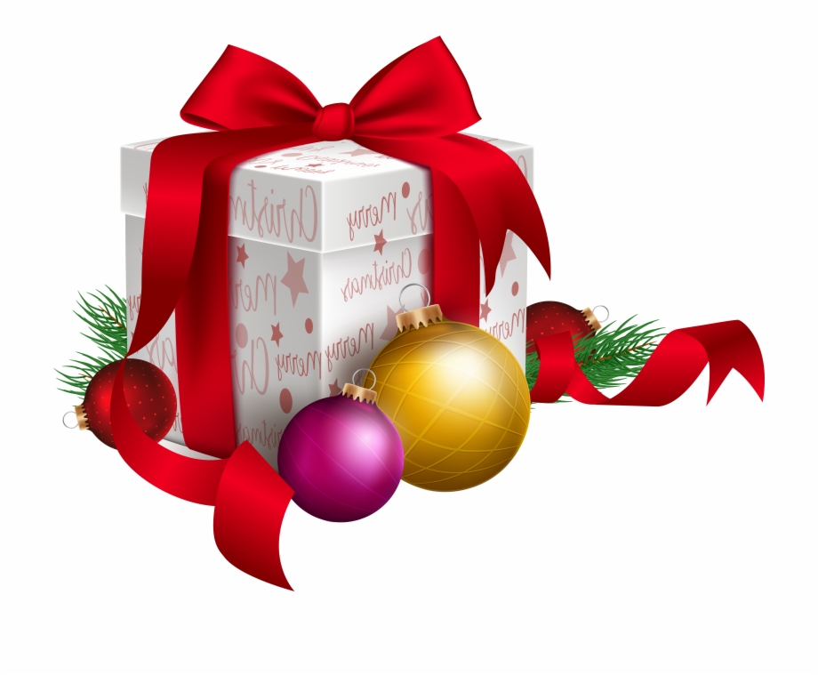 Gift And Ornaments Christmas Gift Clipart Png