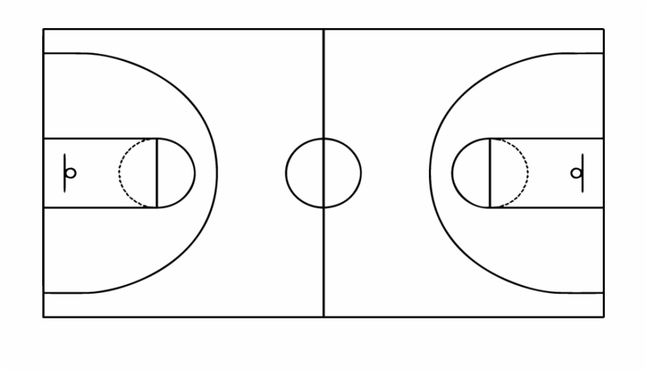 269 945 Basketball Court Line Drawing