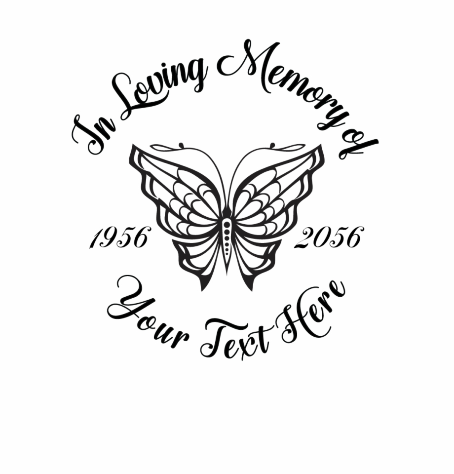 Svg in Loving Memory Decals 