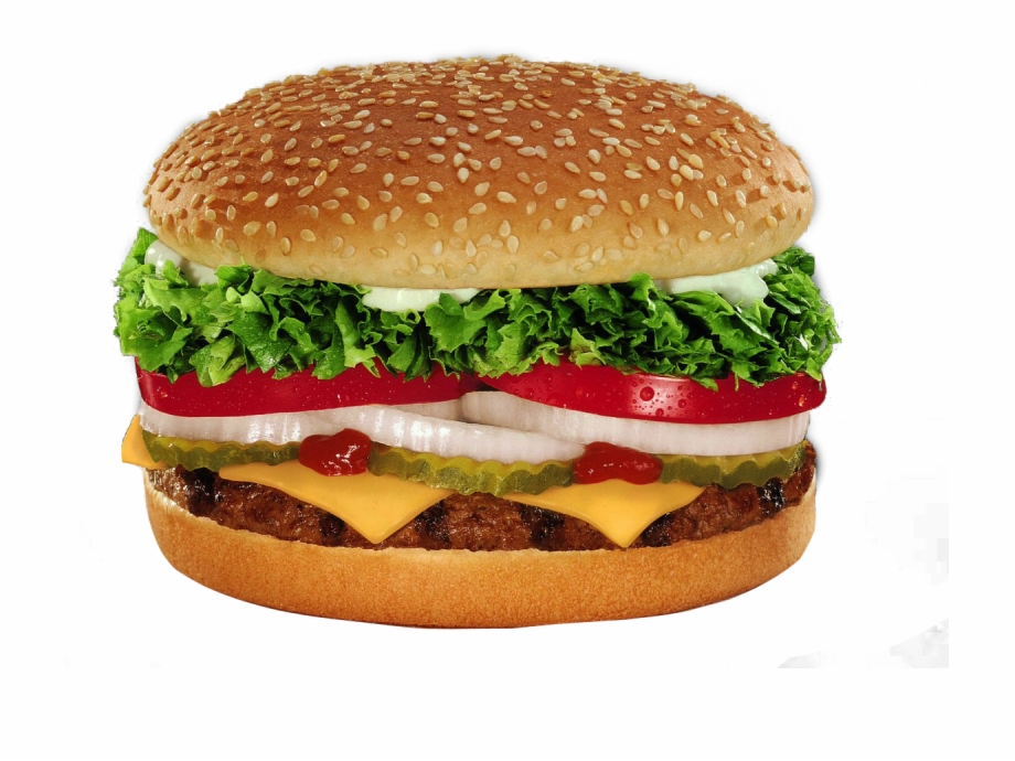 Burger King Whopper With Cheese Transparent Burger King