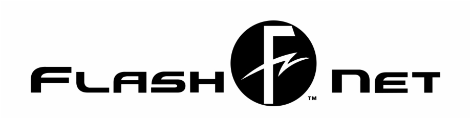 Flash Net Logo Black And White Flash Net