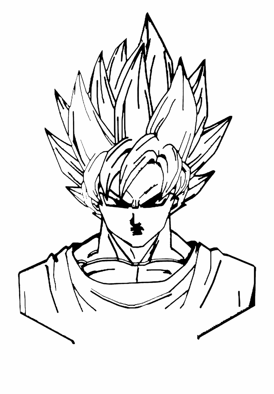 goku drawing in clipart
