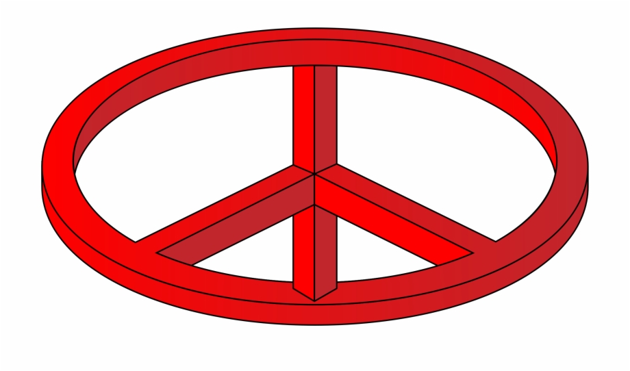 Clip Arts Related To Peace Sign Illusion