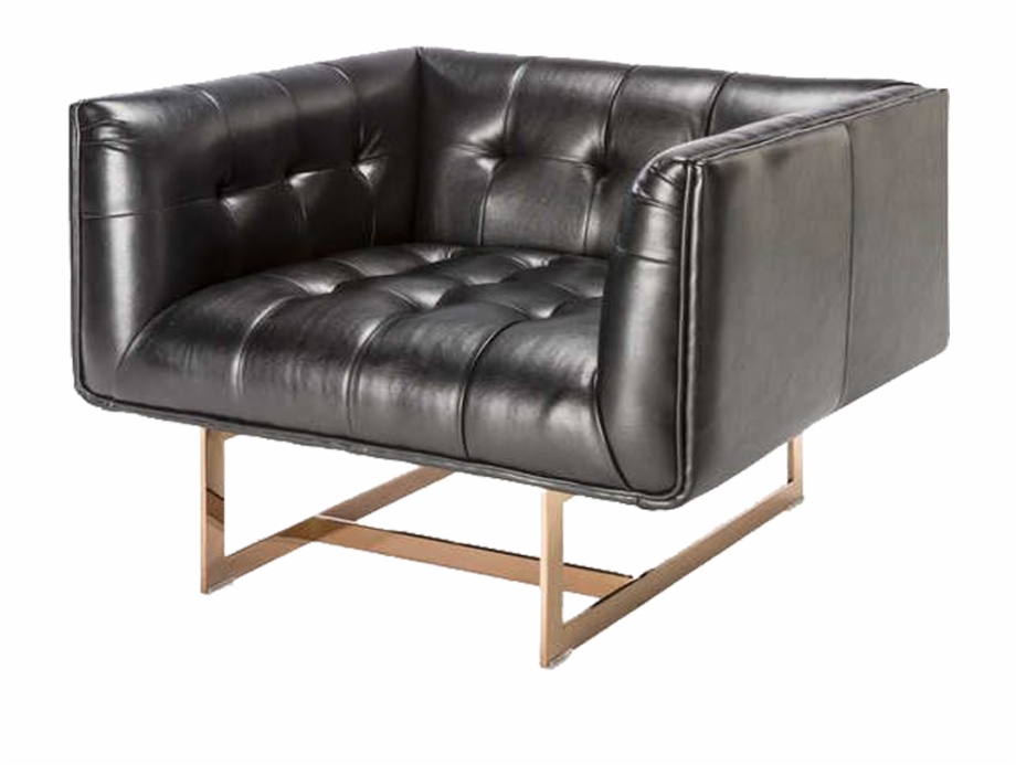 Matisse Black Gold Chair Studio Couch