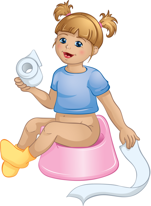 Personnages Illustration Individu Personne Girl Sitting On Potty