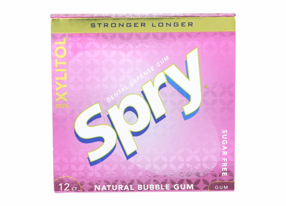 Spry Chewing Gum Bubble Gum Human Action