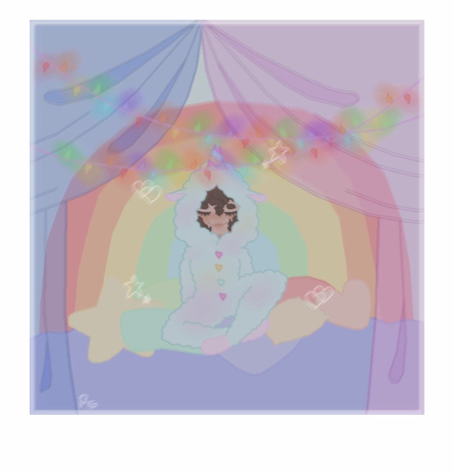 Rainbow Slumber Party Illustration