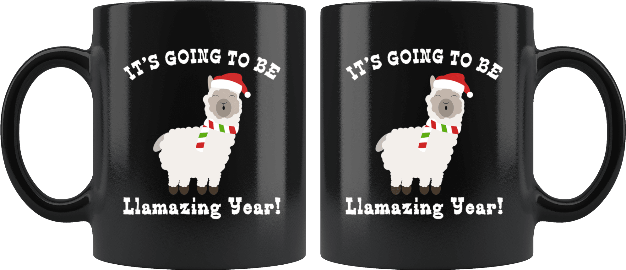 Robustcreative Happy New Years Eve Llama Santas Hat