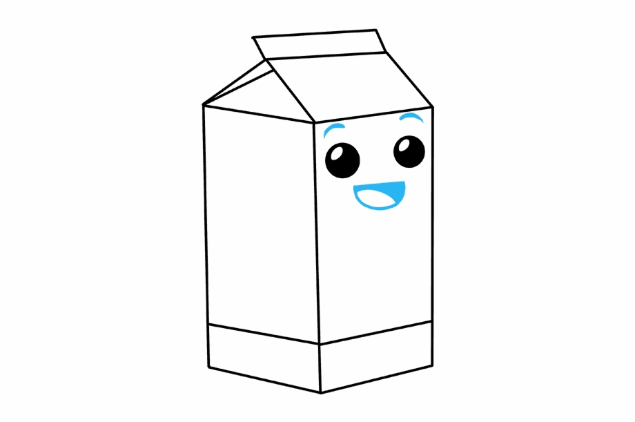 How To Draw Milk Carton Milk Carton Drawing