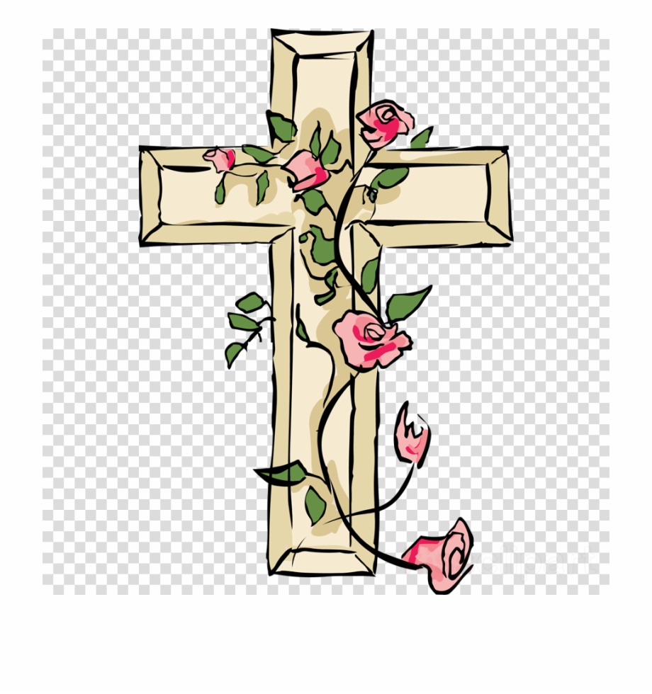 Beautiful Easter Flower Cross Transparent Png Image Good