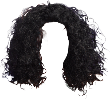 Long Curly Black Hair Png / Creative simple purple female back long