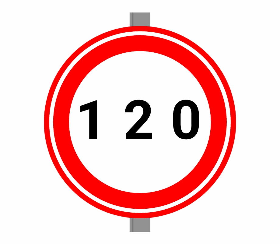 Speed Limit Traffic Sign Dutch Traffic 120 Km