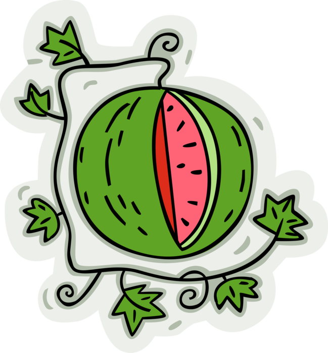 More In Same Style Group Cartoon Watermelon Vine