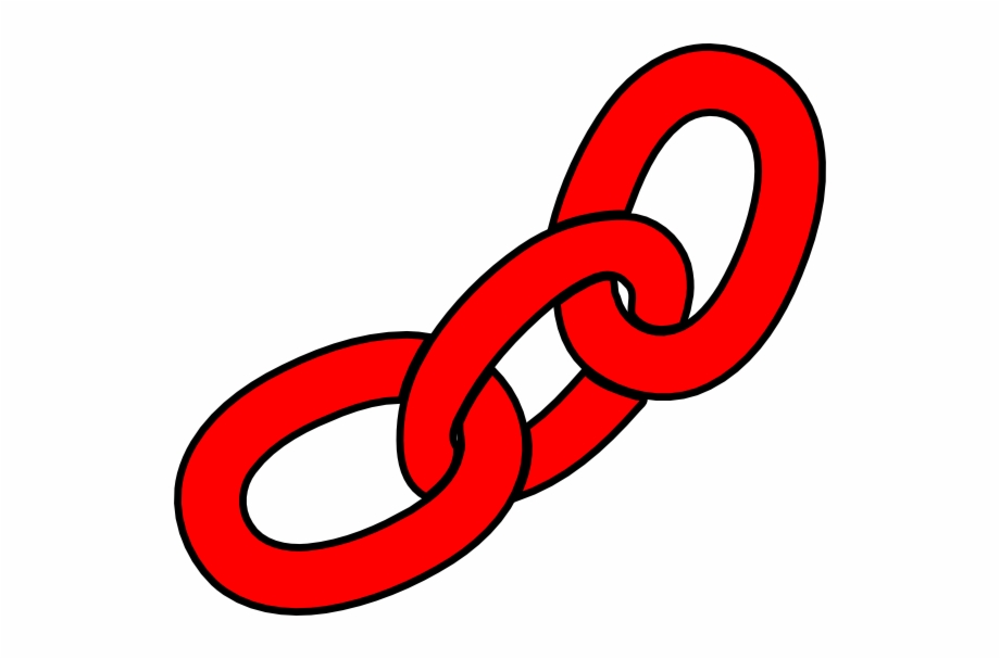 Red Chain Links Clipart