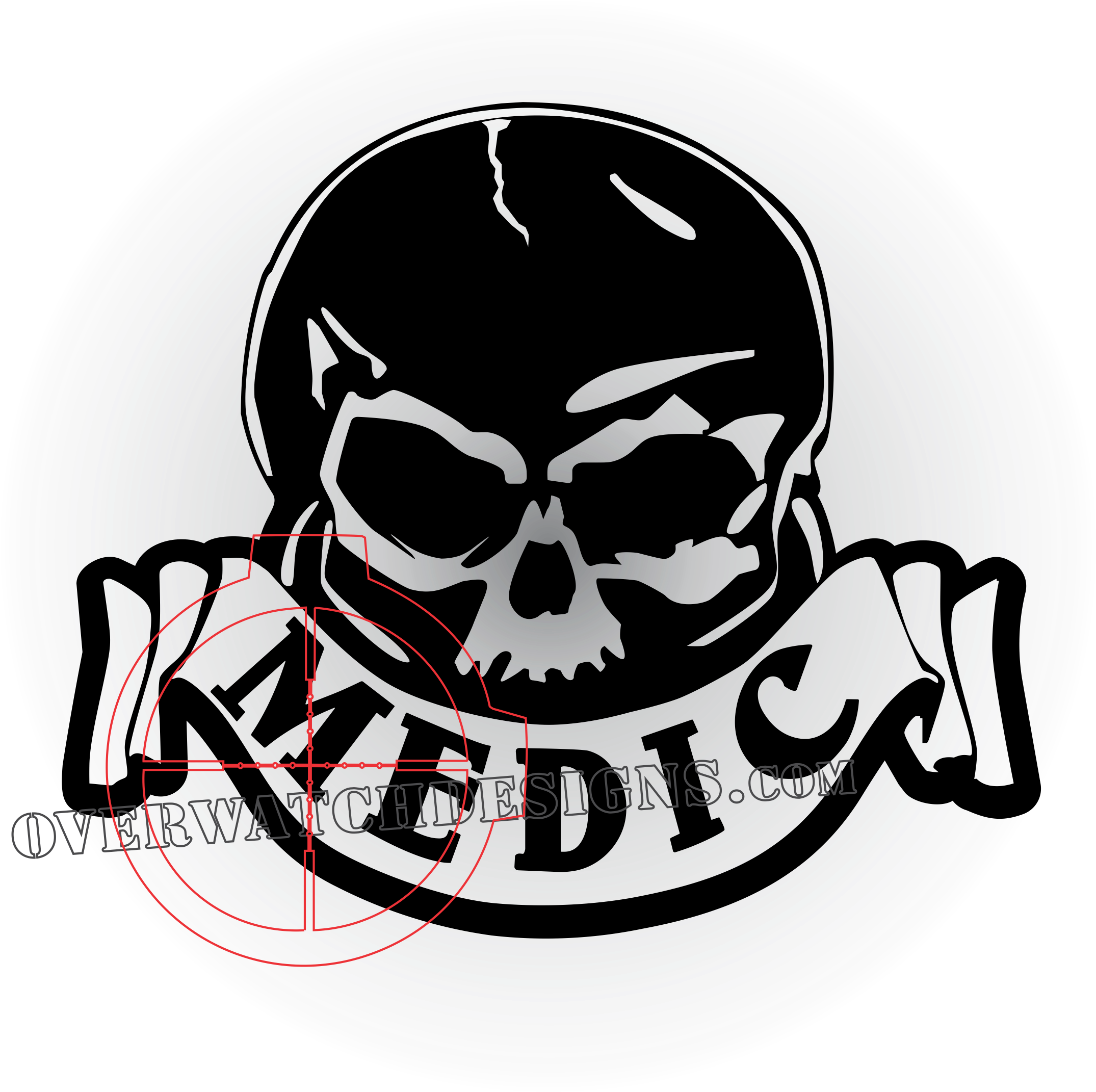 Medic Decal Skull