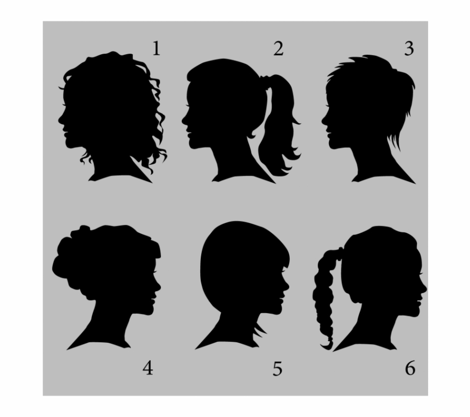 Woman Silhouette Curly Hair