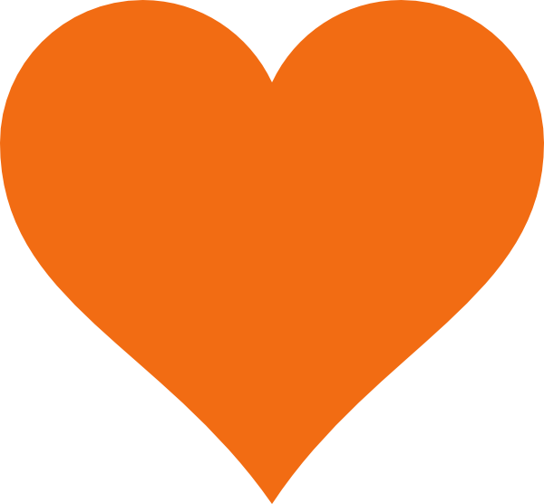Clipart Info Orange Heart Clipart