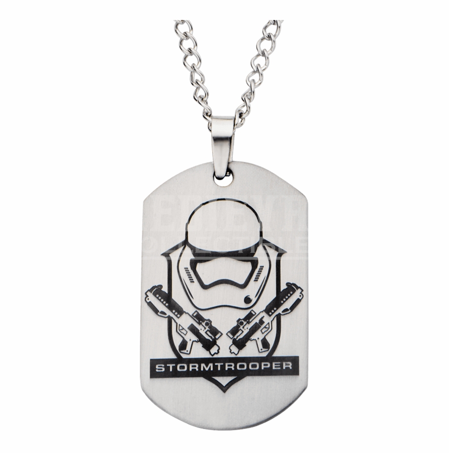 First Order Stormtrooper Crest Dog Tag Necklace Necklace