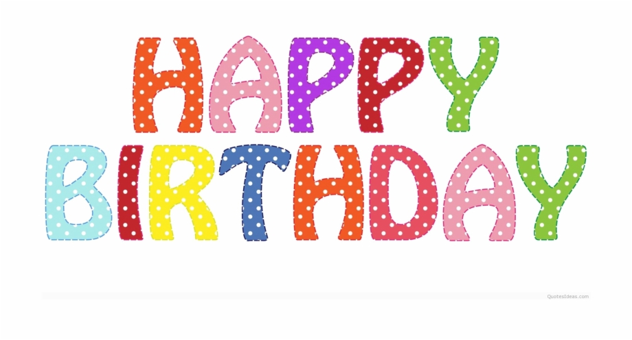 Colorful Happy Birthday Png Image With Transparent Transparent