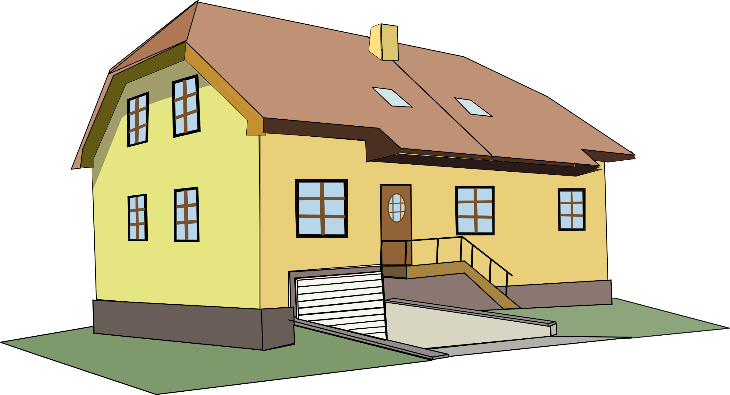 White House Clipart Pucca House Home Clipart