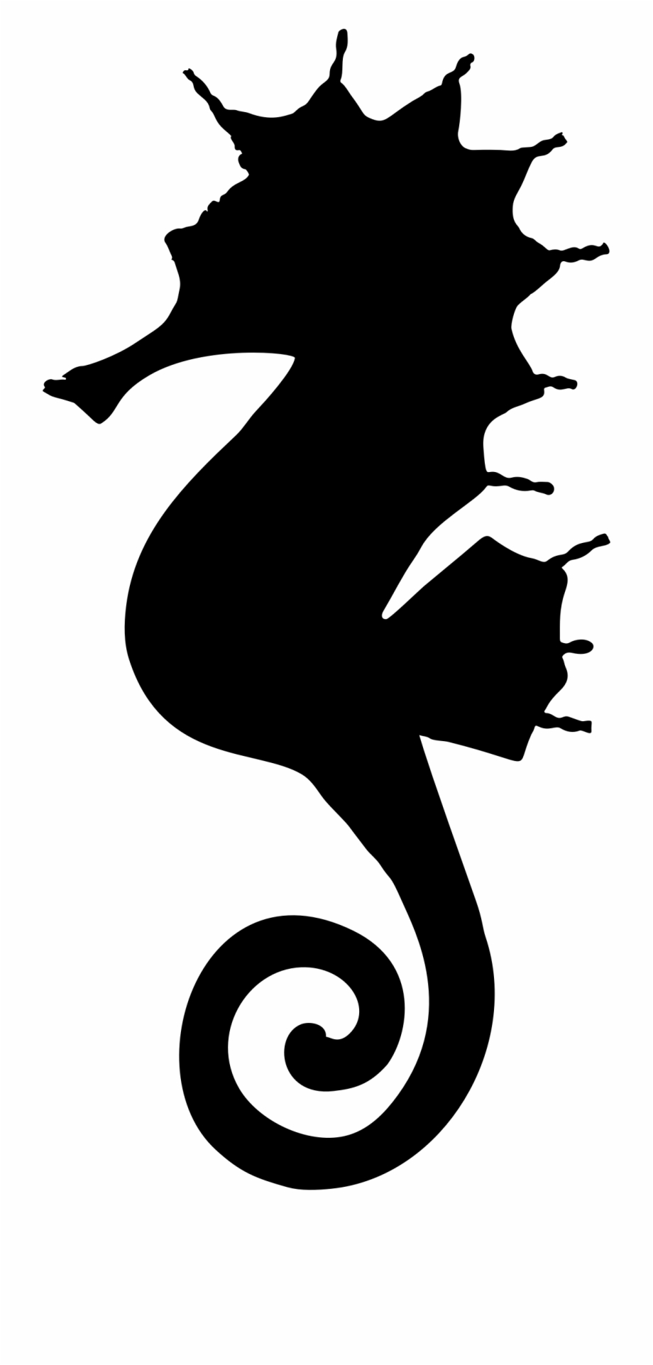 seahorse silhouette clip art
