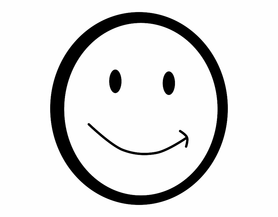 Smiley Face Clipart Black And White Stick Figure