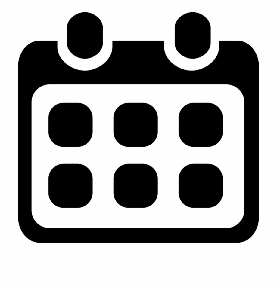 icon calendar clipart black and white
