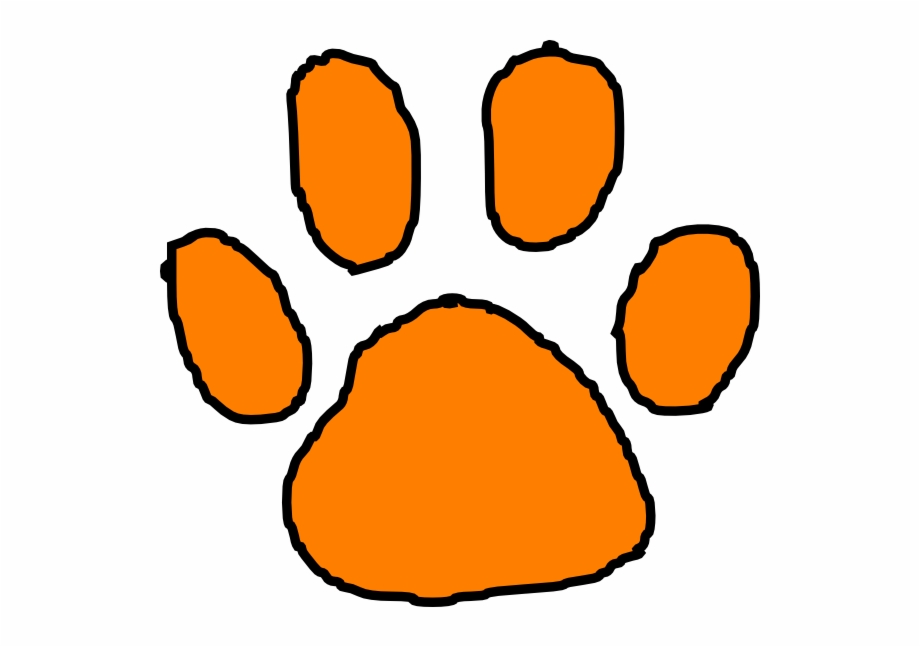 Small Tiger Paw Print Clipart