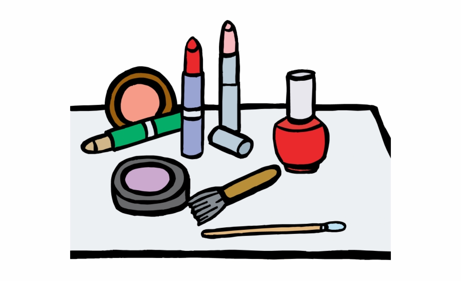 Makeup Clipart Clothes Make Up Coloring Page