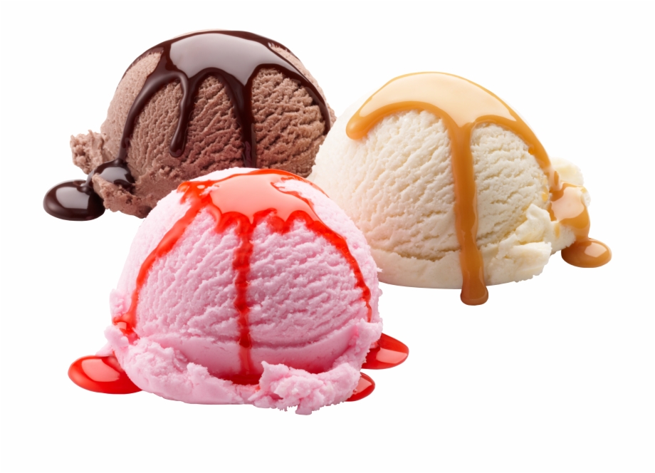Download Transparent Png Ice Cream Three Flavors