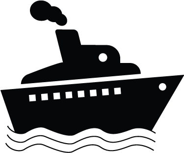 Ship Cruise Cargo Vessel Yacht Icon Illustration