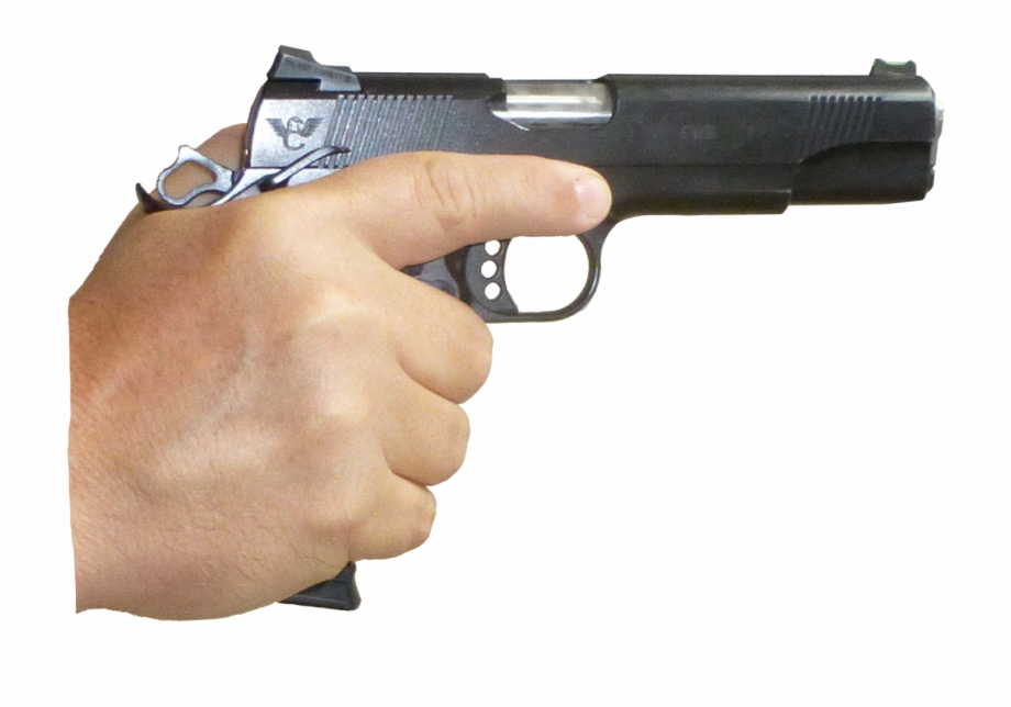 Hand Gun Gun In Hand Transparent