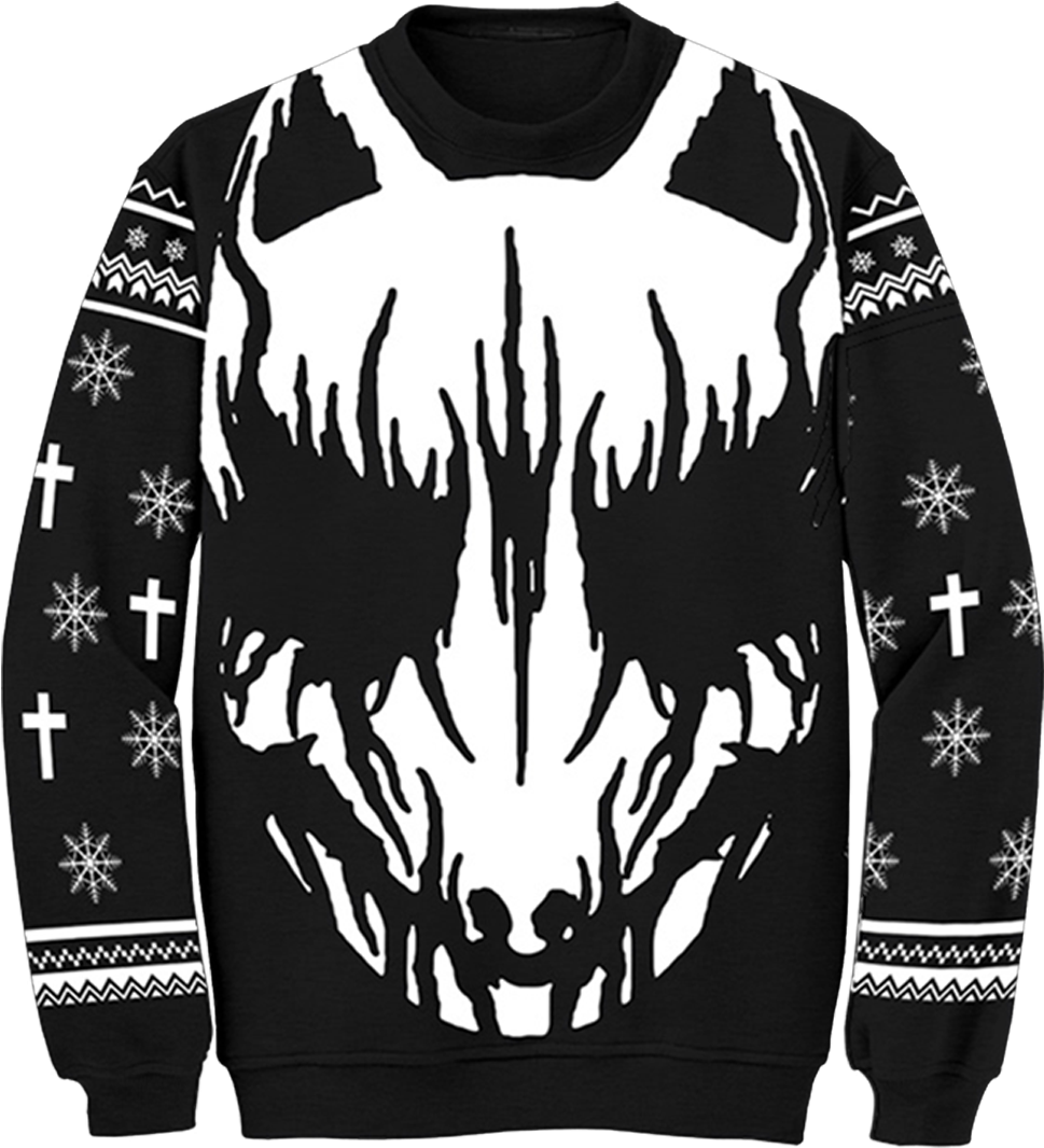 White Fox Ugly Holiday Sweater Ugly Babymetal