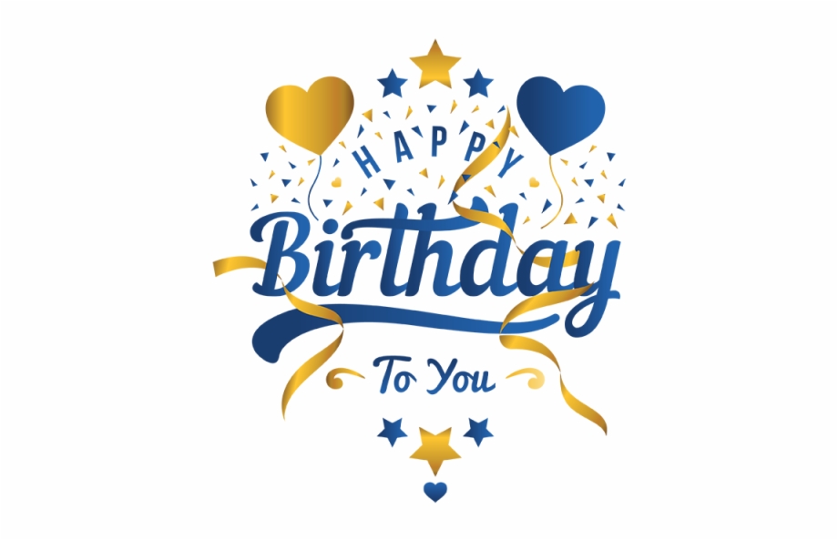 Typography Vector Happy Birthday Transparent Happy Birthday Png