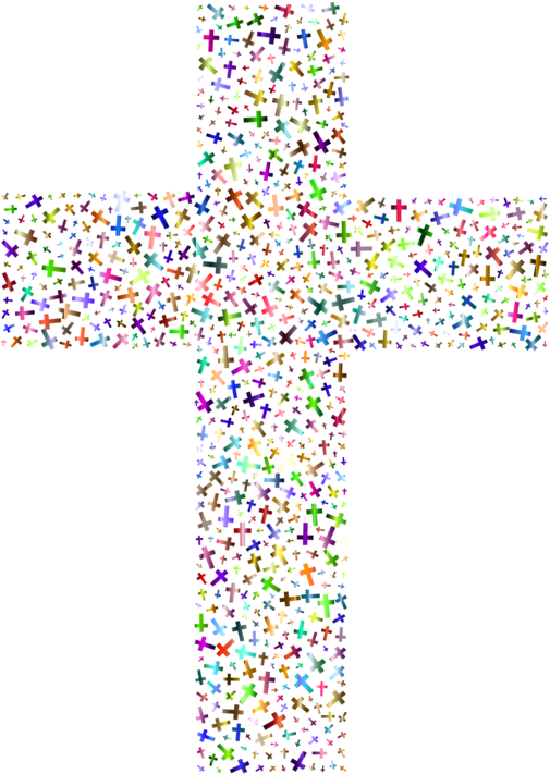 Crucifix Vector Religious Cross Colorful Cross Png