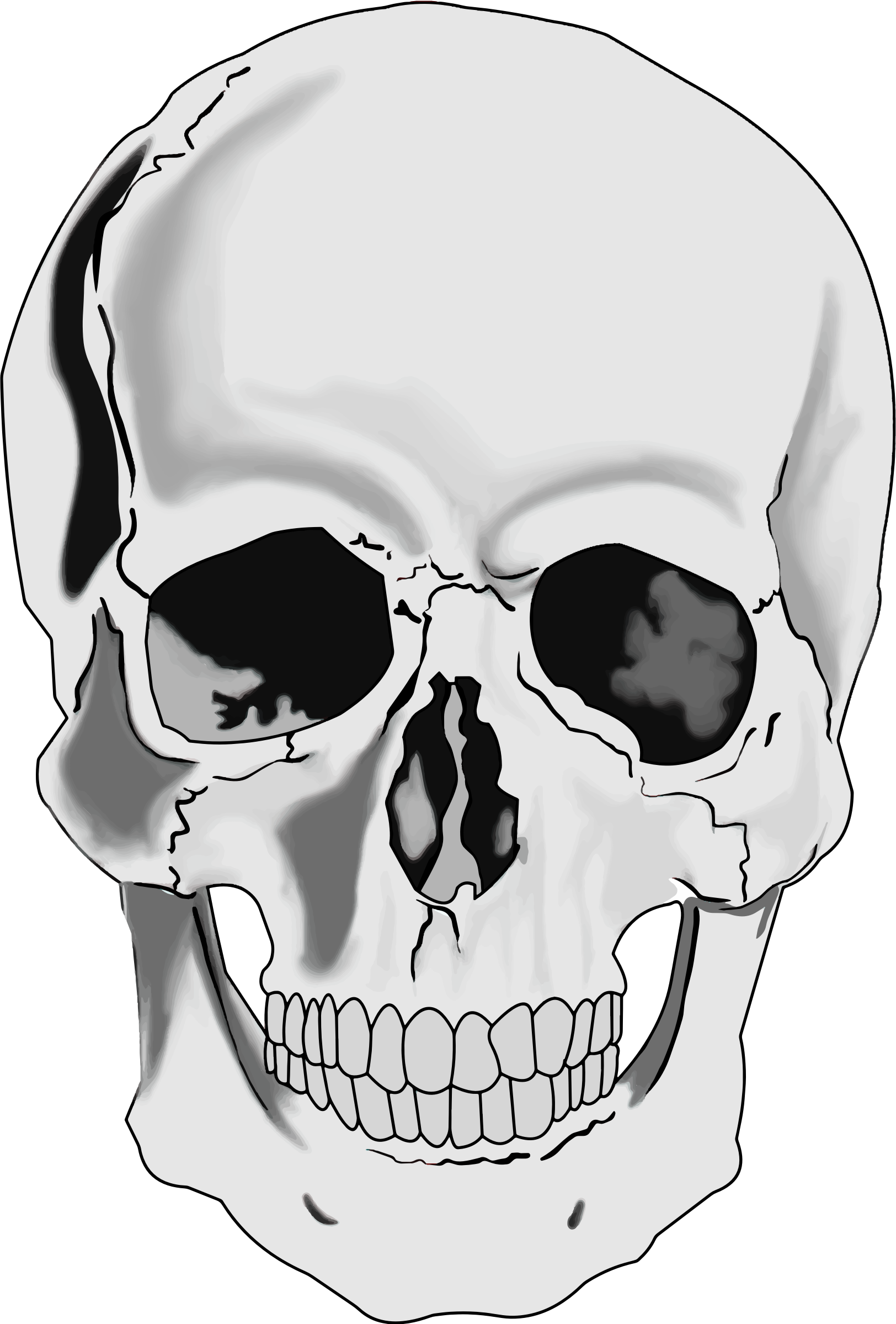 Clip Arts Related To : Good For Bad Skull Human Skull Drawing. 