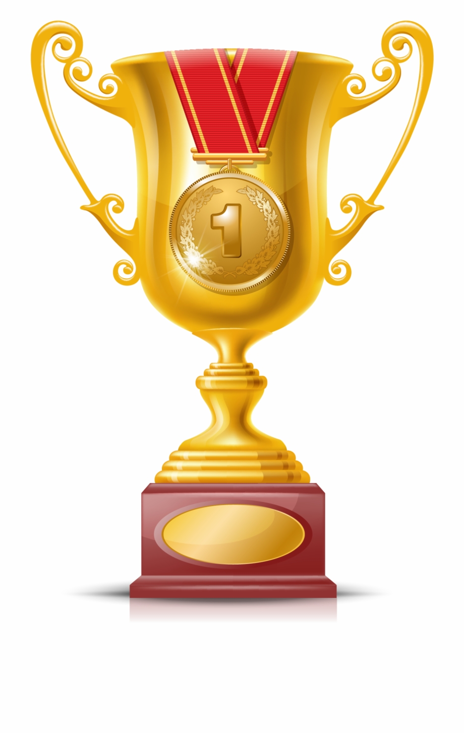 Trophy Gold Medal Medal Yellow Png Image With