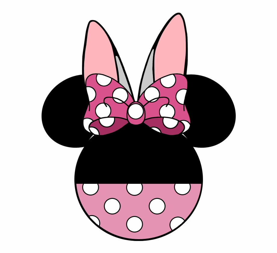 Minnie Mouse Red Polka Bow Dress Cartoon Art Library