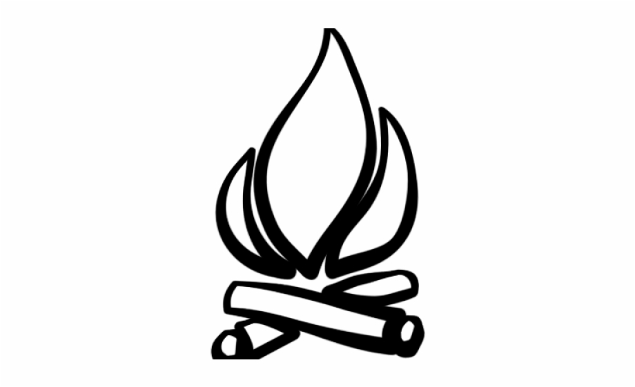 Clipart Wallpaper Blink Campfire Clipart Black And White