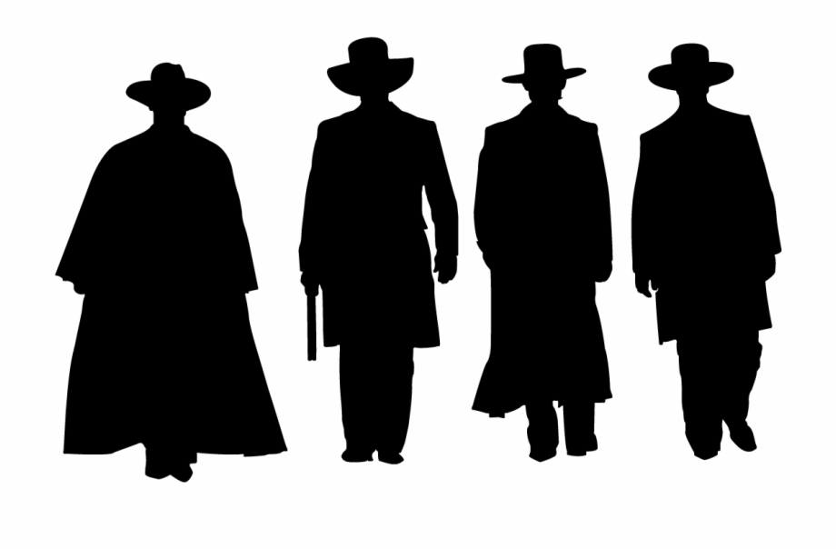 Cowboy Silhouette Png Tombstone Shootout