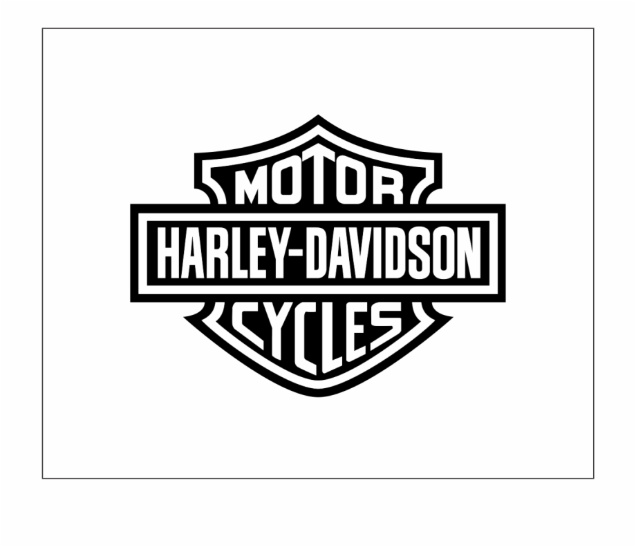 Harley Davidson Logo Silhouette Decal 2Nd Model Harley